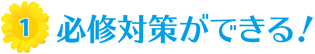 （1）必修対策ができる！