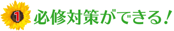 （1）必修対策ができる！