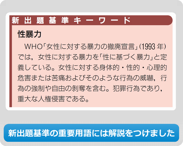 新出題基準の重要用語には解説をつけました